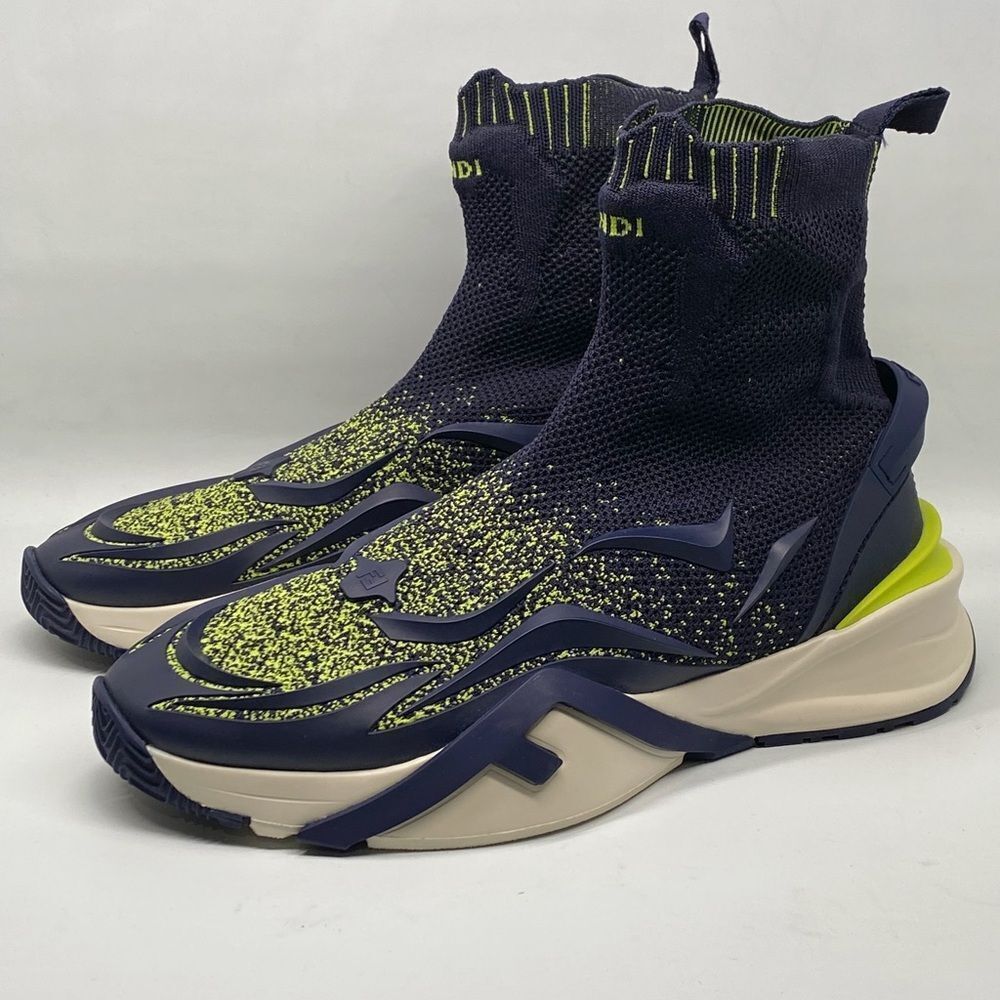 Fendi Men’s Knit Sock Sneakers size 10